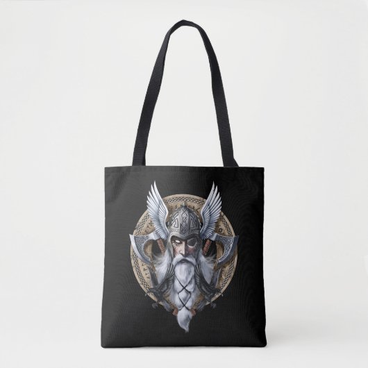 Norse Warrior God Odin トートバッグ (正面)