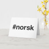 NORSKハッシュタグ カード (黄色い花)