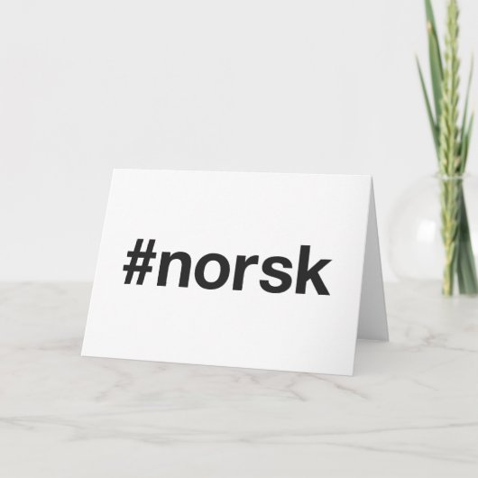 NORSKハッシュタグ カード (正面)