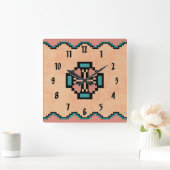 Norteño スクエア壁時計 (ホーム)