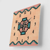 Norteño スクエア壁時計 (傾斜)