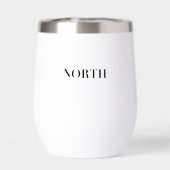 North | クラシック タイムレス ミニマル ブラック ロゴ (背面)