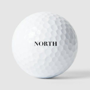 North   クラシック タイムレス ミニマル ブラック ロゴ ゴルフボール