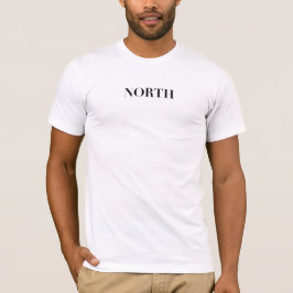 North | クラシック タイムレス ミニマル ブラック ロゴ tシャツ