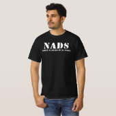 North Alabamaデュアルスポーツ – NADS （黒シャツのみ） Tシャツ (正面フル)