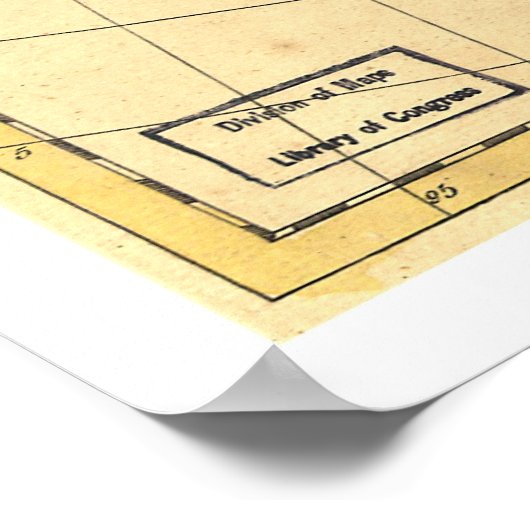 North America Map 1763 ポスター (角)