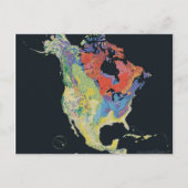 North_america_terrain_2003_map ポストカード (正面)