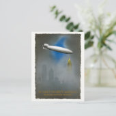 North America Zeppelin Vintage Poster 1937 ポストカード (スタンド正面)