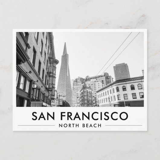North Beach TransAmerica Pyramid San Francisco ポストカード (正面)
