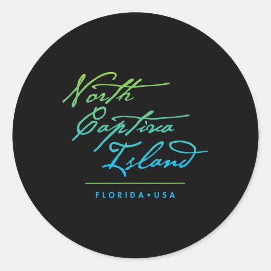 North Captiva Island Florida  ラウンドシール (正面)