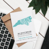 NORTH CAROLINA新しいアドレスを移動しました新しいホーム ポストカード