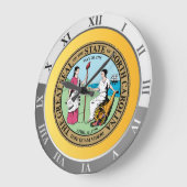 North Carolina ラージ壁時計 (傾斜)