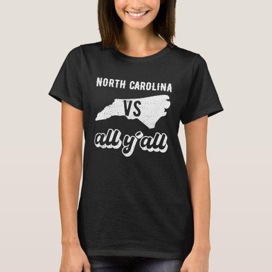 North Carolina all y'all Tシャツ (正面)