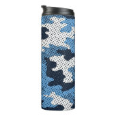 North Carolina  Blue & White Heel Camo Printed  タンブラー (回転右)
