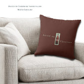 North Carolina Cheerwine Retro Soda Throw Pillow クッション
