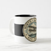 North Carolina Flying Decal Mug ツートーンマグカップ (正面左)