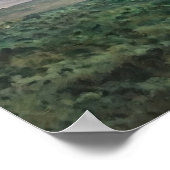 North Carolina Mountain Sunrise Acrylic Painting ポスター (角)