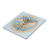 North Carolina Nurse Caduceus Ceramic Tile タイル (側面)