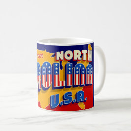 North Carolina Patriotic Greeting Mug コーヒーマグカップ