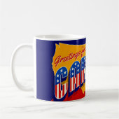North Carolina Patriotic Greeting Mug コーヒーマグカップ (左)
