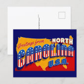 North Carolina Patriotic Greeting Postcard ポストカード (正面/裏面)