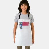 North Carolina state flag brush stroke, エプロン (インサイチュ)