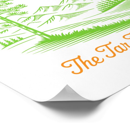 North Carolina Tar Heel State Cardinal Pine Tree ポスター (角)