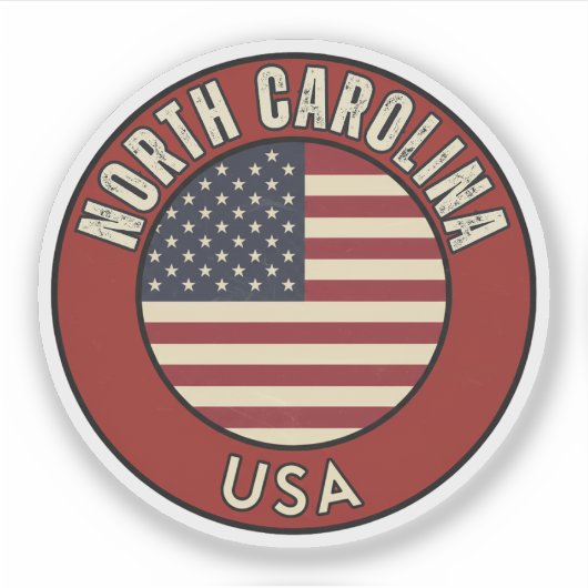 North Carolina United States of America シール (正面)