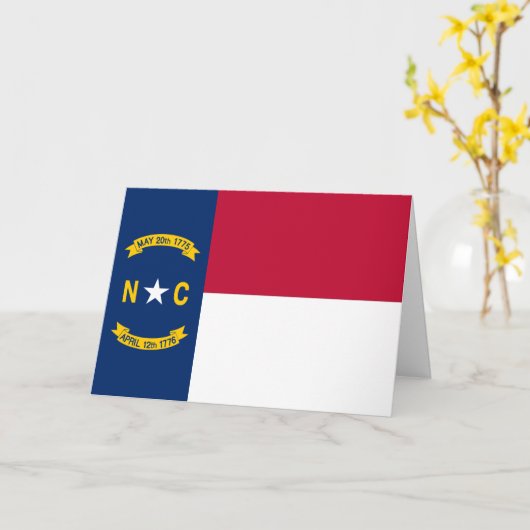 North Carolinian Flag, Flag of North Carolina カード (黄色い花)