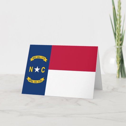 North Carolinian Flag, Flag of North Carolina カード (正面)