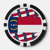 North Carolinian Flag, Flag of North Carolina ポーカーチップ (正面)