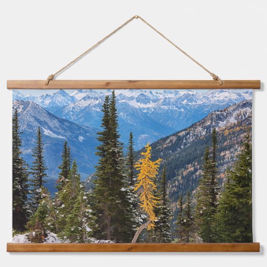 North Cascade Mountains Wenatchee National Forest 吊り下げ型タペストリー (正面)