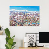 North Cascades National Park Landscape (no labels) ポスター (ホームオフィス)