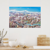 North Cascades National Park Landscape (no labels) ポスター (キッチン)