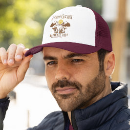 North Cascades National Park Vintage Landscape キャップ