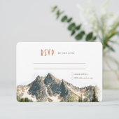 North Cascades RSVPの結婚挿入先 招待状 (スタンド正面)