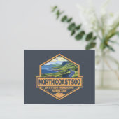 North Coast 500 Scotland Travel Art Badge ポストカード (スタンド正面)