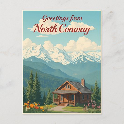 North Conway, New Hampshire – White Mountains ポストカード (正面)