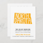 NORTH DAKOTA新しいアドレスを移動した新しいホーム ポストカード (正面/裏面)