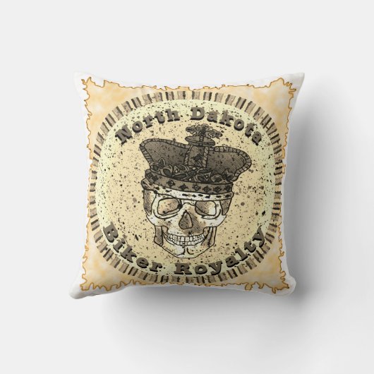 North Dakota Biker  クッション (裏面)