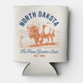 North Dakota Bison Can Cooler | Peace Garden State 缶クーラー (正面)