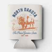 North Dakota Bison Can Cooler | Peace Garden State 缶クーラー (裏面)