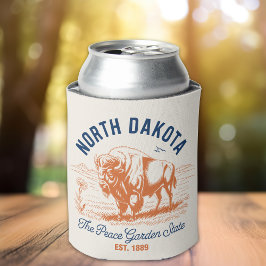 North Dakota Bison Can Cooler | Peace Garden State 缶クーラー