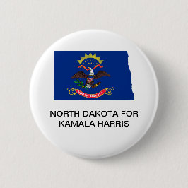 NORTH DAKOTA for Kamala Harris 2024ボタン 缶バッジ
