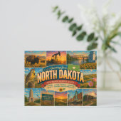North Dakota Postcard ポストカード (スタンド正面)