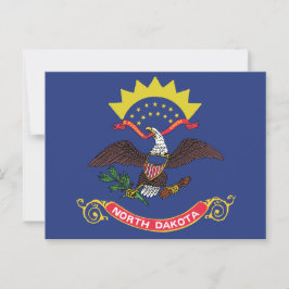 North Dakota State Flag Peace Garden Eagle ポストカード