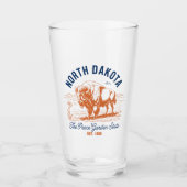 North Dakota The Peace Garden State Bison  タンブラーグラス (正面)