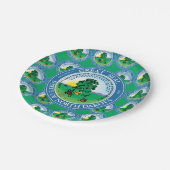 North Dakotan Seal, North Dakota ペーパープレート (アングル)