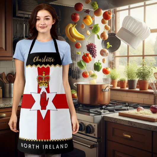 North Ireland Chefs Apron, Irish / Ulster Flag エプロン