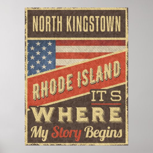North Kingstown Rhode Island ポスター (正面)
